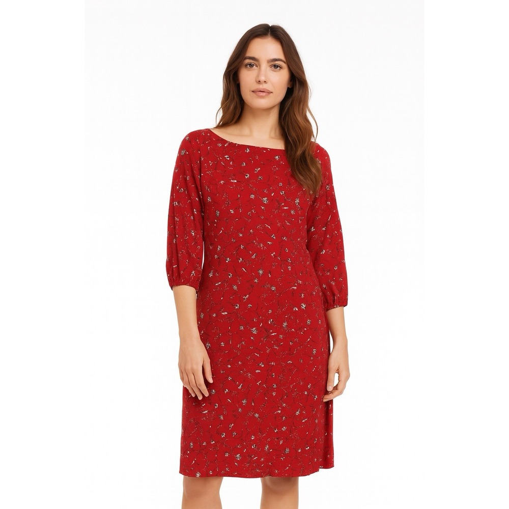 Gap Dress Floral Long Sleeve Shift Size Small S  V Back Boho Cottagecore Fairy‎